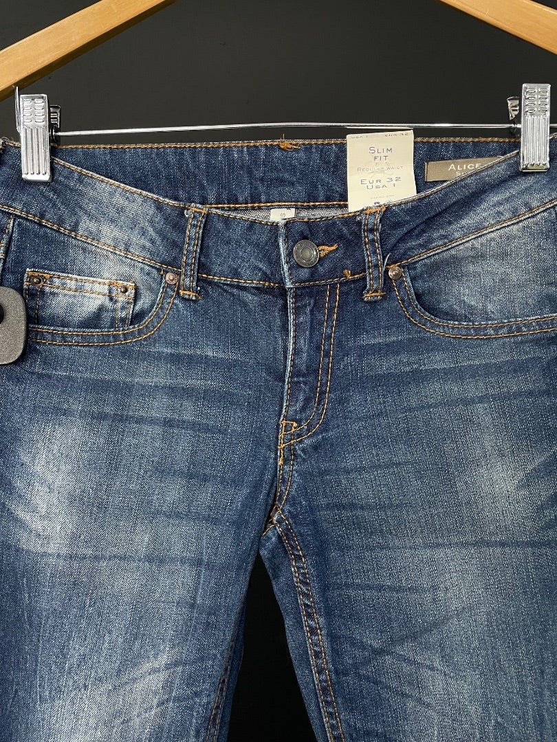 MANGO Pantalon Jean Azul Talle 32