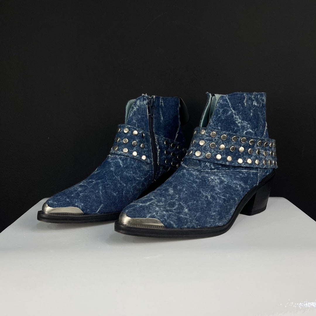 SIN MARCA Bota Corta Azul Talle 38
