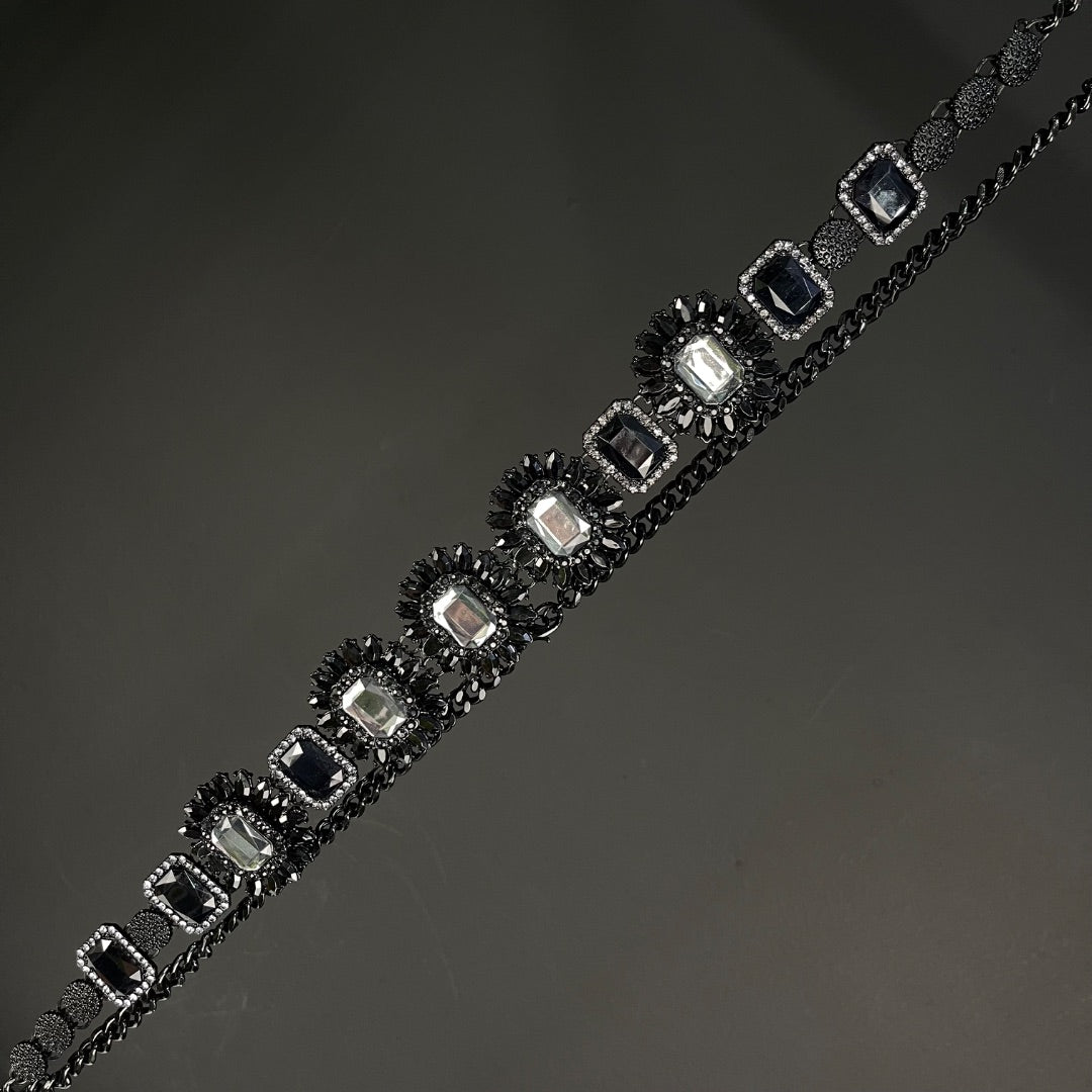 ZARA Cinturon Otro Negro Talle Unico