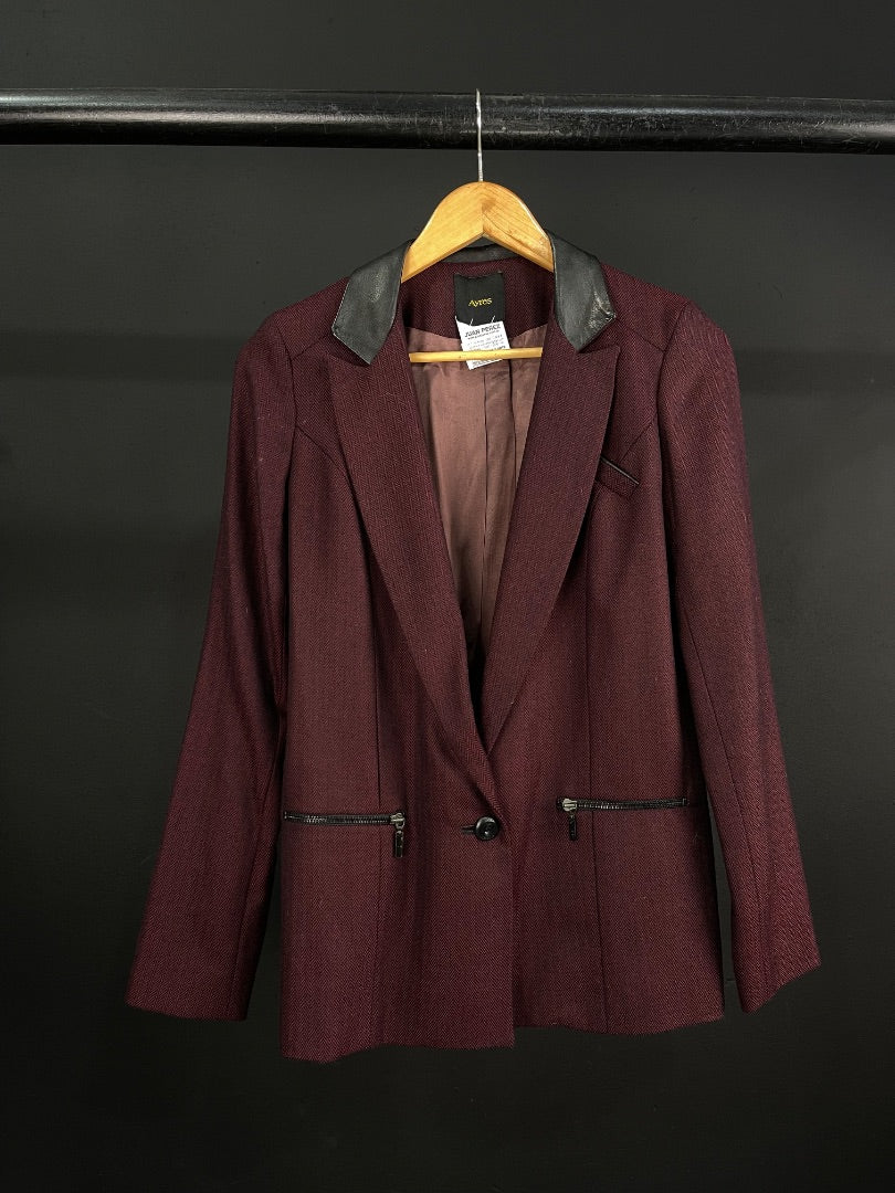 AYRES Saco Bordeaux Talle 40