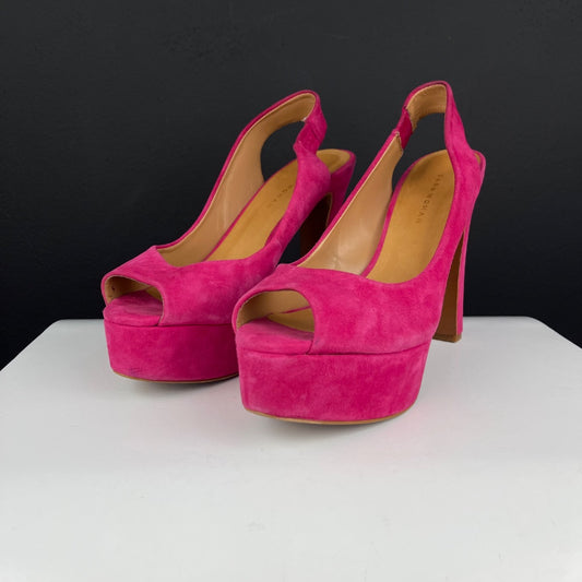 ZARA Zapato Taco Alto Fucsia Talle 40