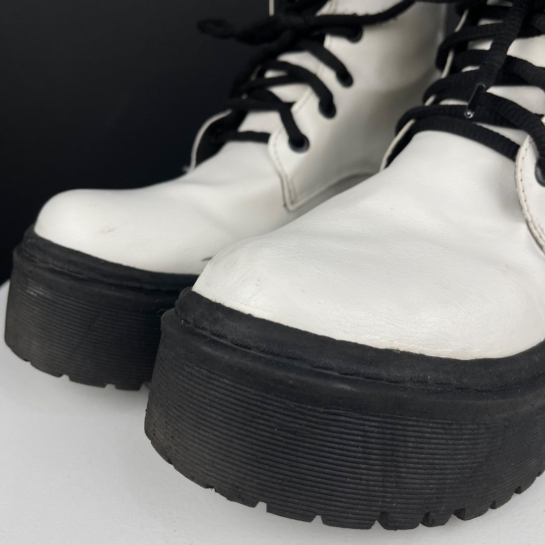 SIN MARCA Borcegos Blanco Talle 38
