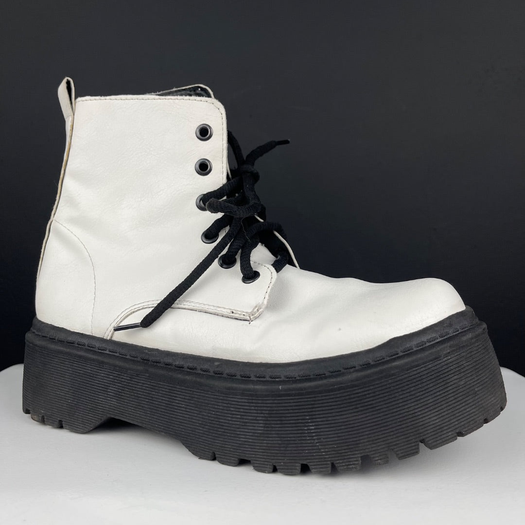 SIN MARCA Borcegos Blanco Talle 38