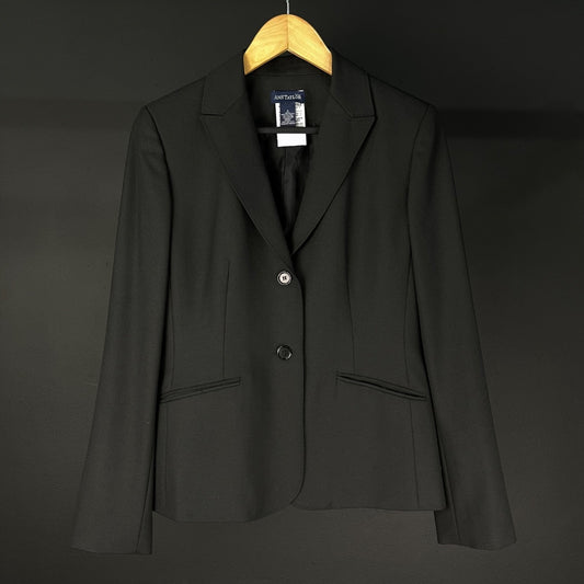 ANN TAYLOR Saco Negro Talle 4