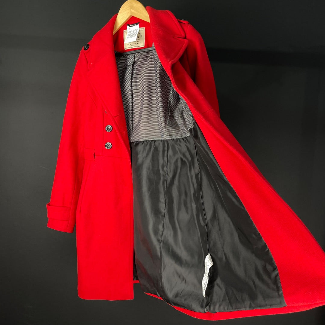 ZARA Tapado Rojo Talle M
