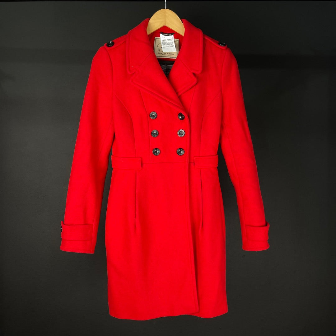 ZARA Tapado Rojo Talle M