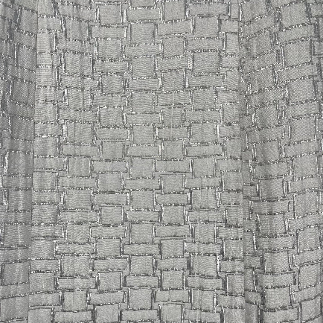 RALPH LAUREN Vestido Varios Cuadros Gris Talle M