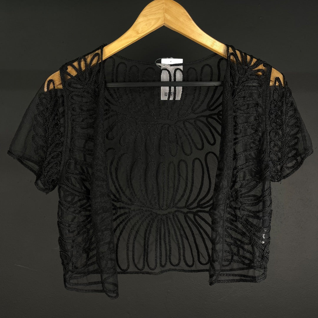 SIN MARCA Chaleco Corto Negro Talle S