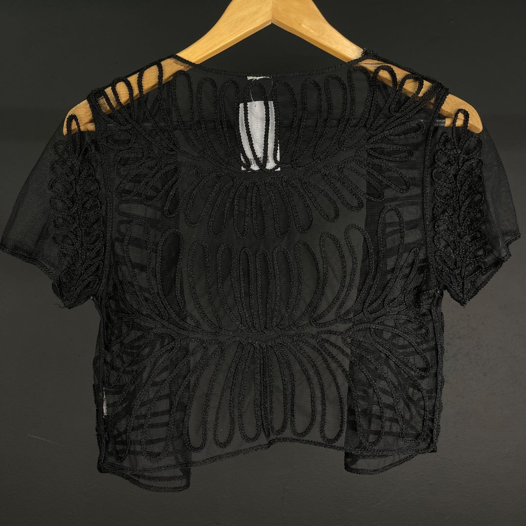 SIN MARCA Chaleco Corto Negro Talle S