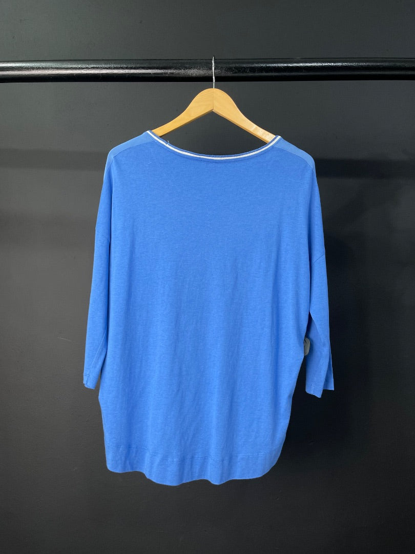 SIN MARCA Remera Celeste Talle L