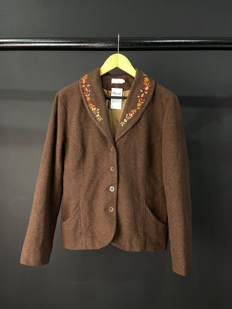 WANAMA Saco Marron Talle XL