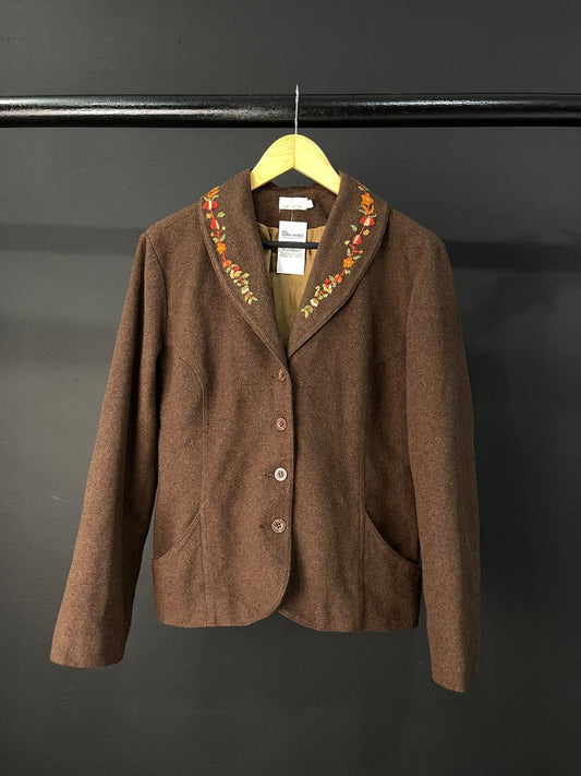 WANAMA Saco Marron Talle XL