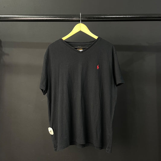 POLO Remera Manga Corta Negro Talle XL
