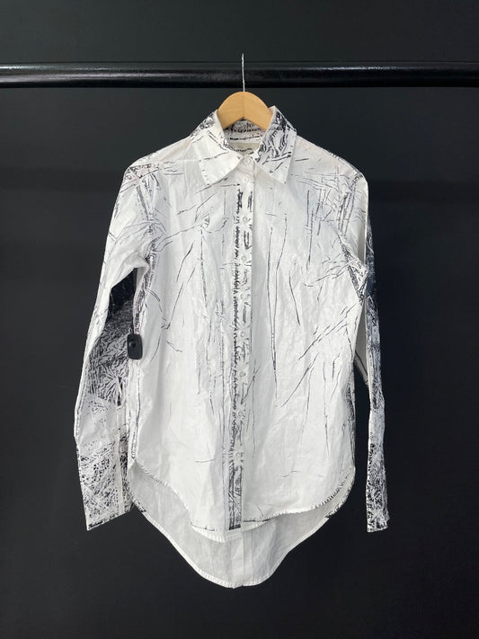 TRAMANDO Camisa Manga Larga Varios Blanco Y Negro Talle M
