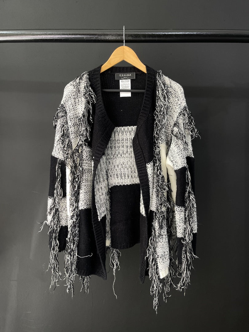 EXHIBA Saco Varios Blanco Y Negro Talle XL
