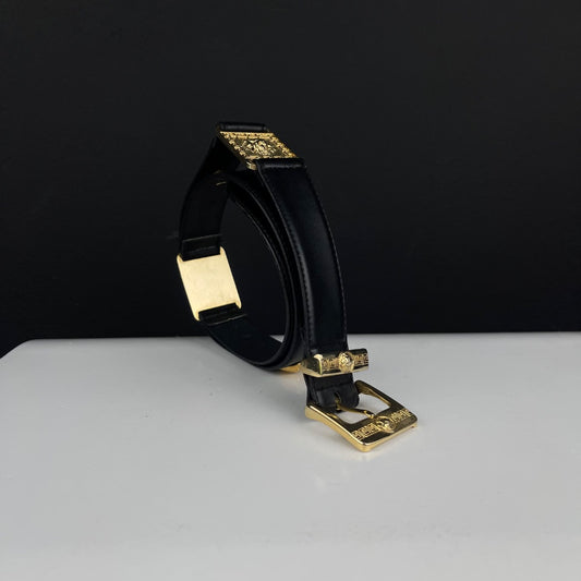 TROPEA Cinturon Otro Varios Negro y Dorado Talle L