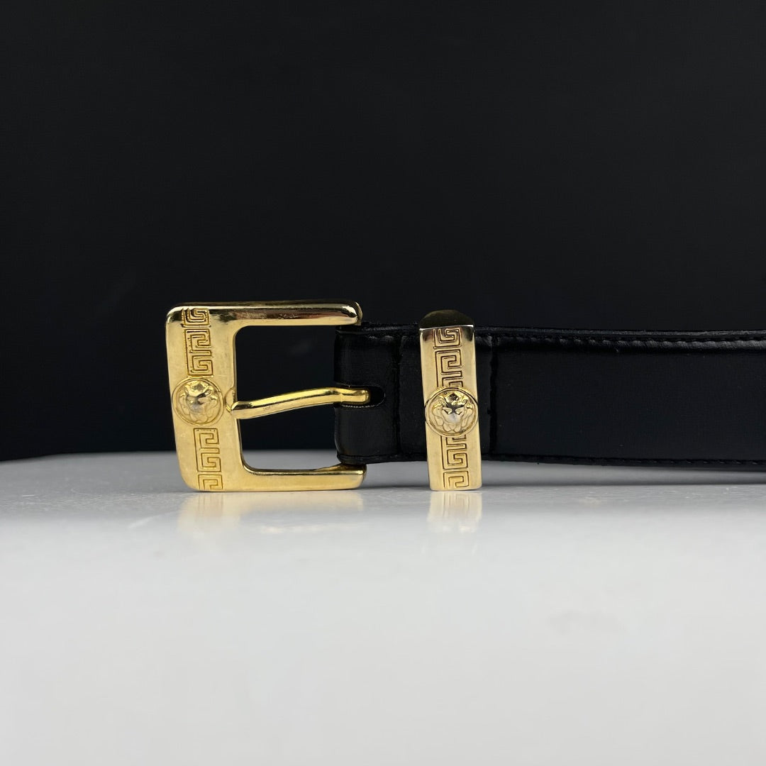 TROPEA Cinturon Otro Varios Negro y Dorado Talle L