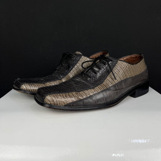 STACY ADAMS Abotinado Gris Talle 10