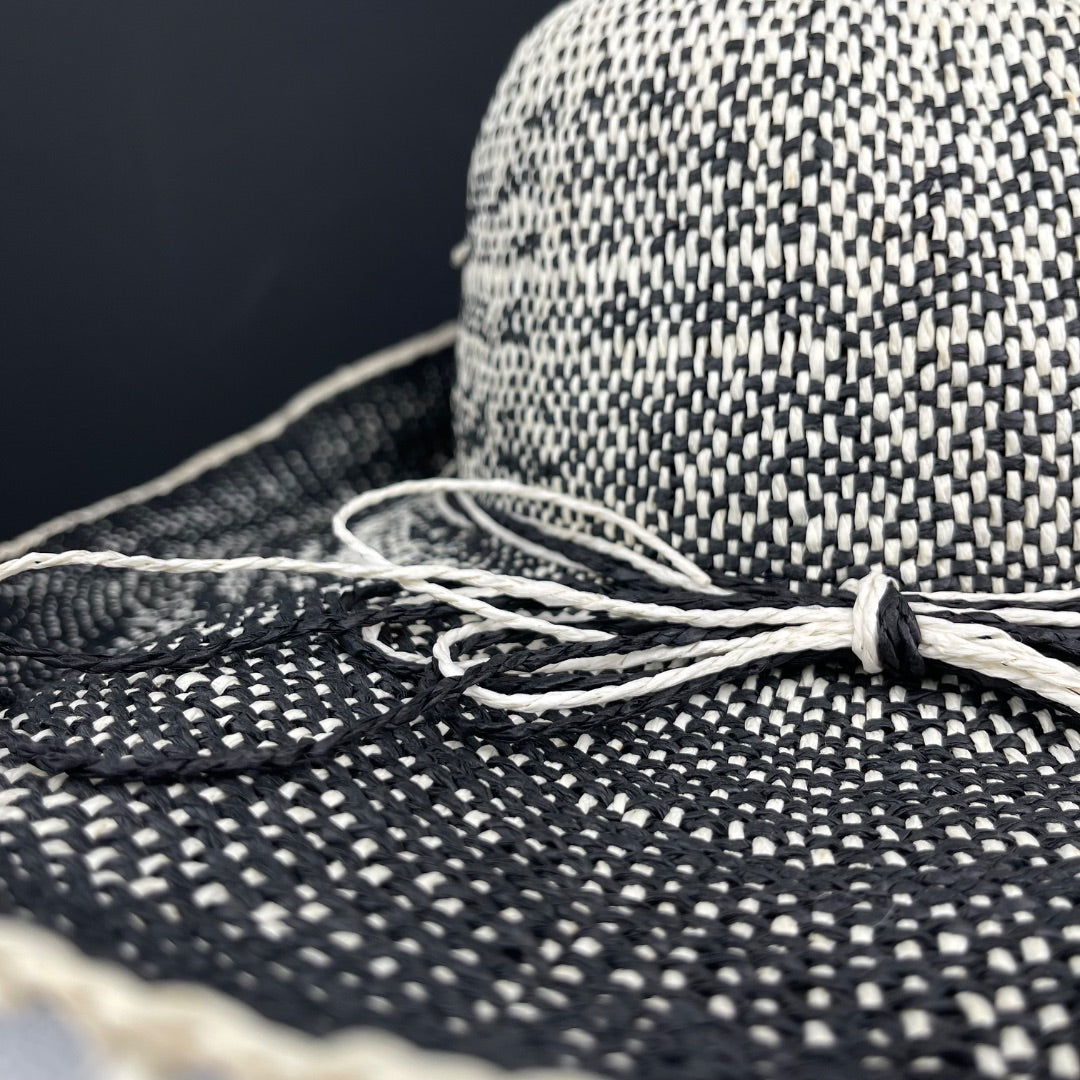 SIN MARCA Sombrero Con Ala Varios Blanco Y Negro Talle Unico