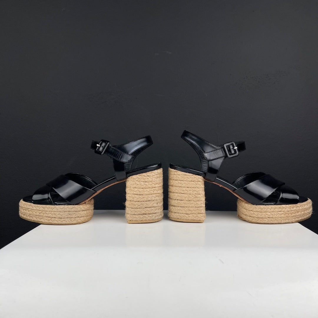 DE MARIA Sandalias Negro Talle 38