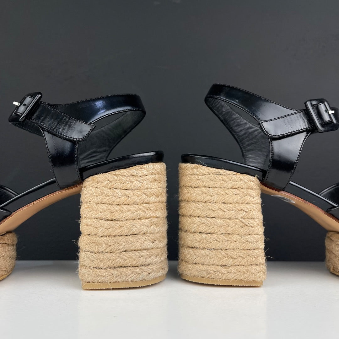 DE MARIA Sandalias Negro Talle 38