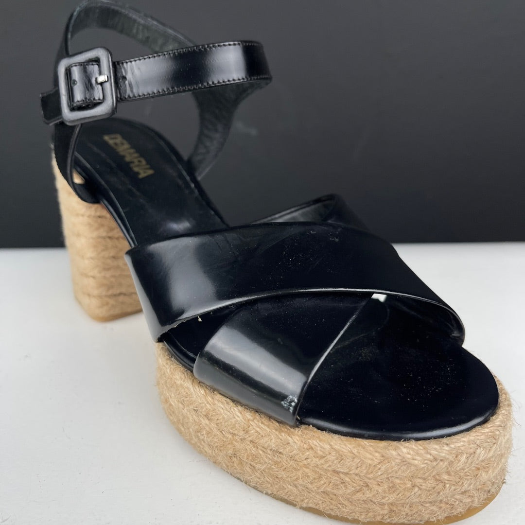 DE MARIA Sandalias Negro Talle 38