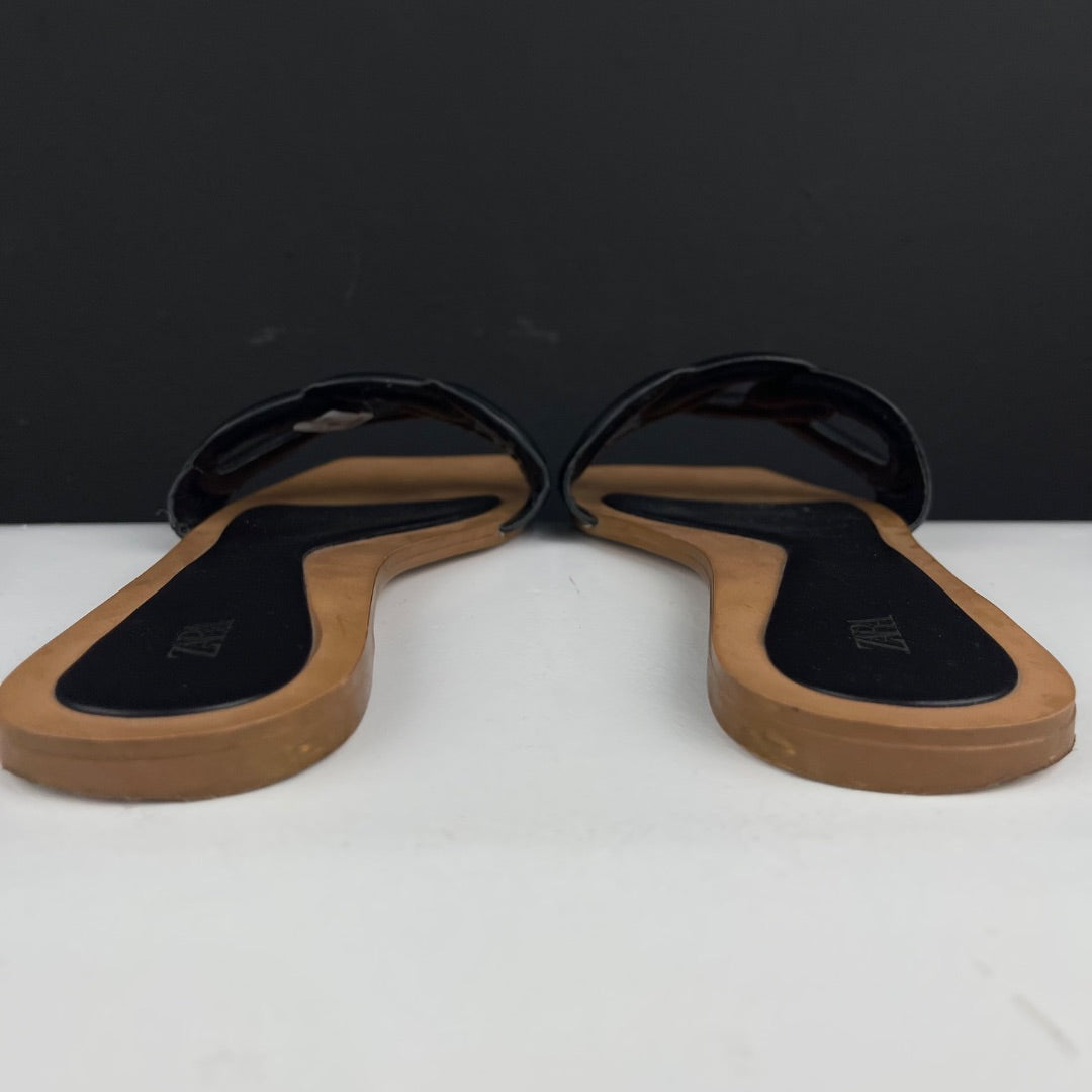 ZARA Sandalias Negro Talle 40