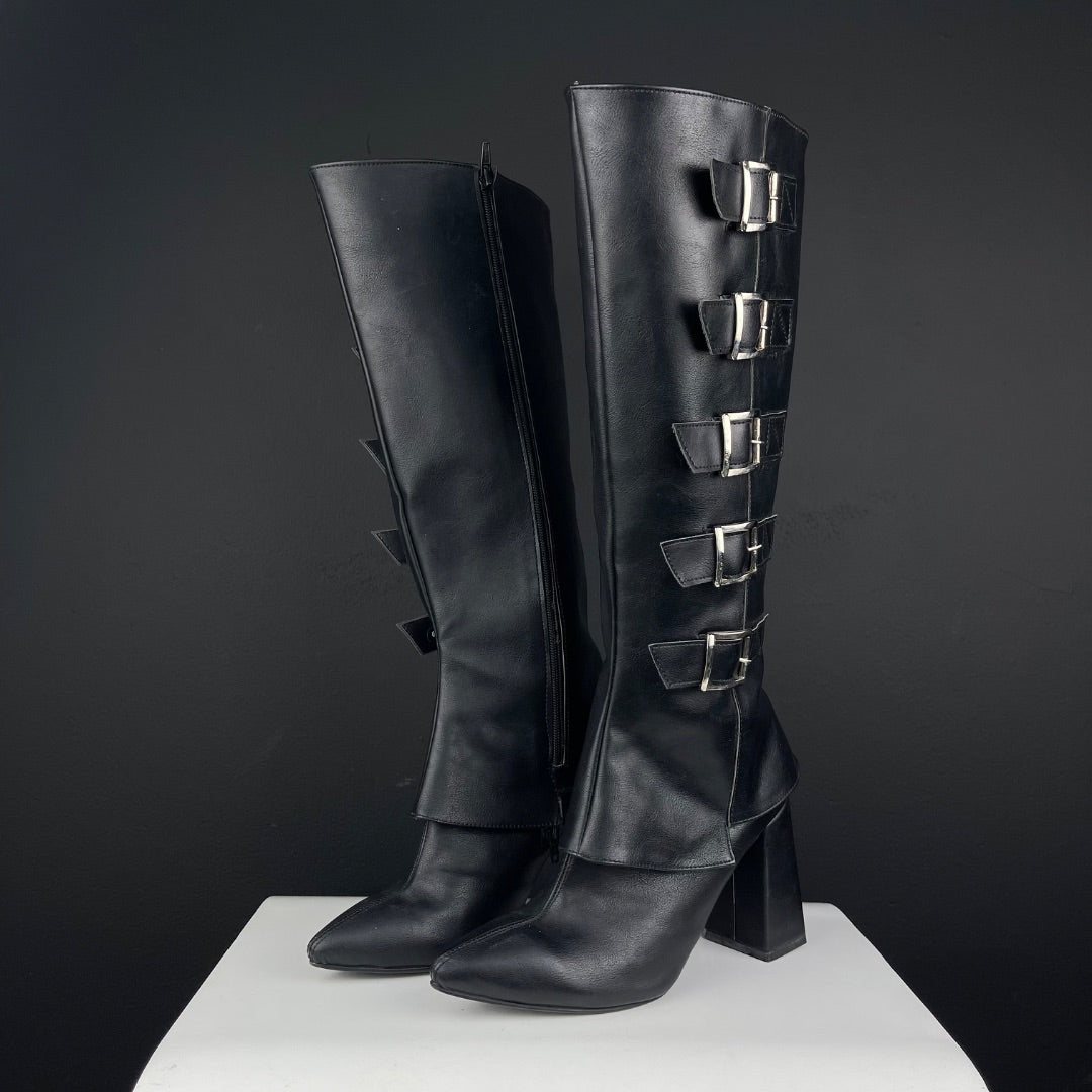 SIN MARCA Bota Larga Negro Talle 8