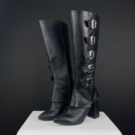 SIN MARCA Bota Larga Negro Talle 8