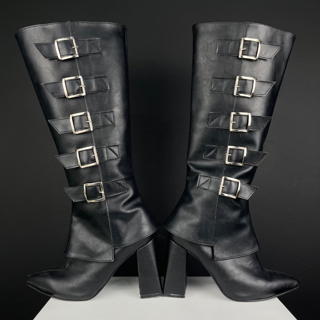 SIN MARCA Bota Larga Negro Talle 8