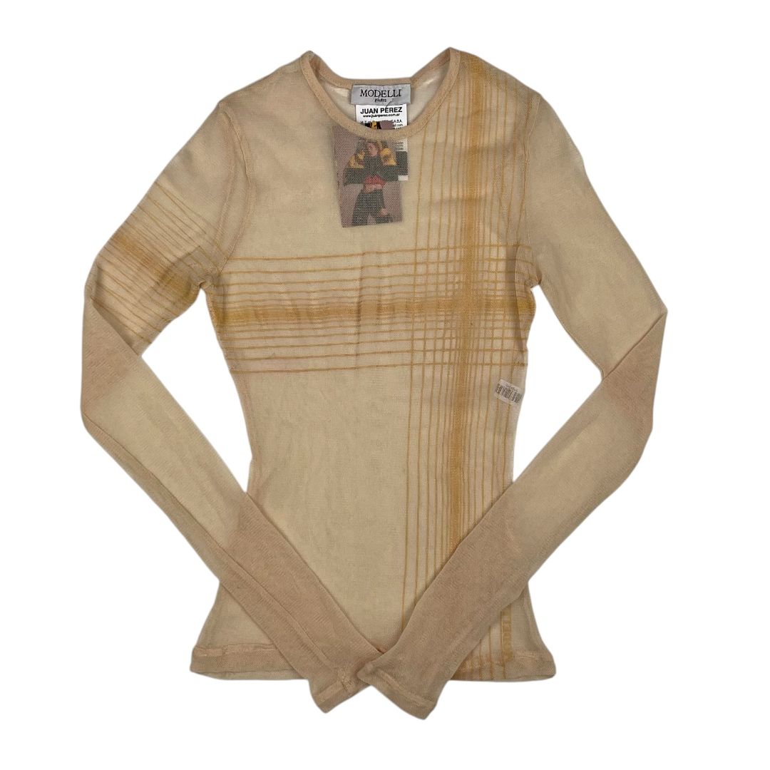 Remera Manga Larga  SIN MARCA  Beige Talle 1