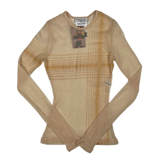 Remera Manga Larga  SIN MARCA  Beige Talle 1