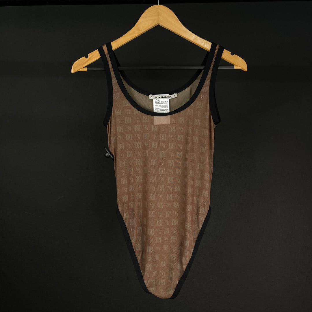 Body Sin Manga Varios Marron y Negro Talle 1