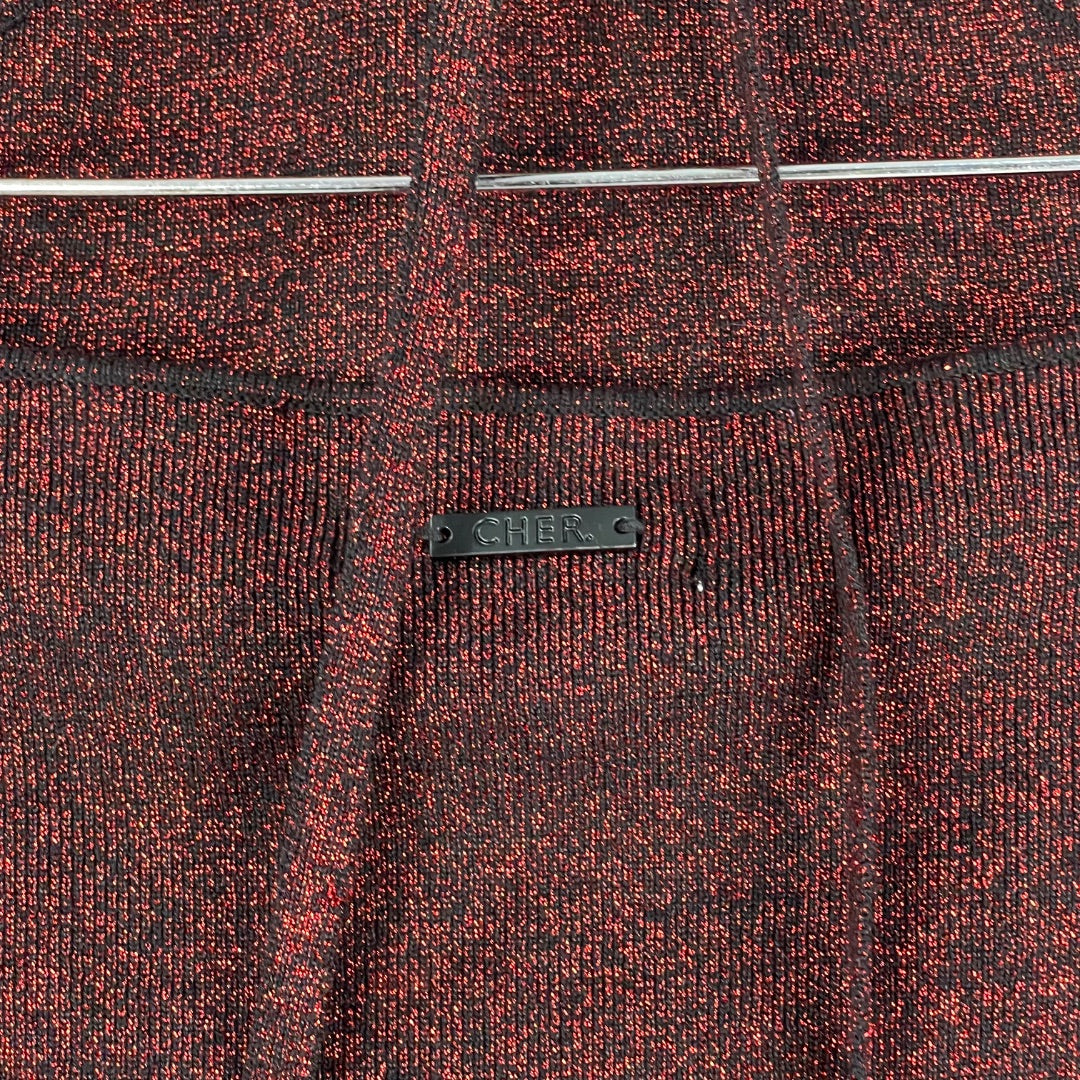 CHER Top Sin Mangas Bordeaux Talle 1