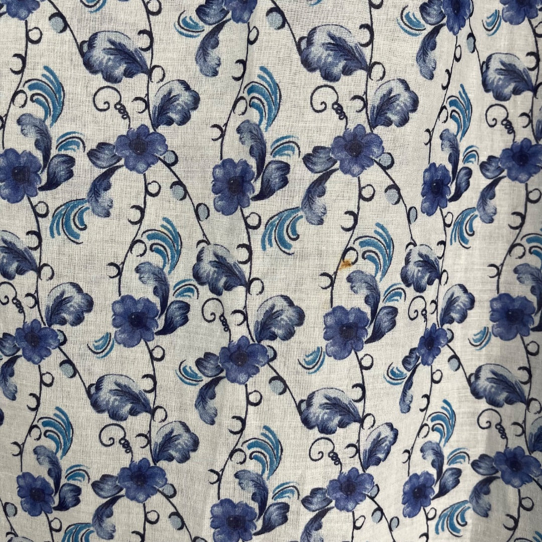 ZARA Vestido Manga 3/4 Azul Talle M