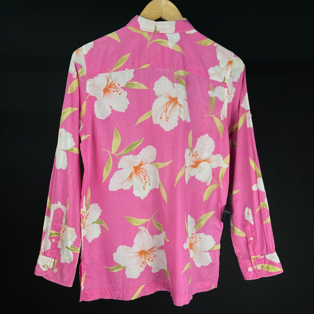 RALPH LAUREN Camisa Manga Larga Rosa Talle S