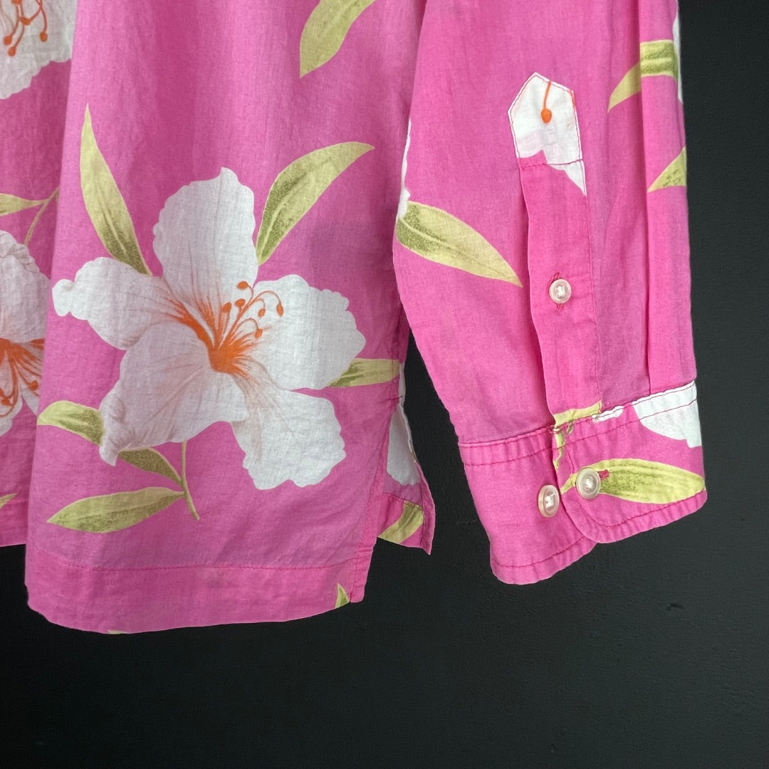 RALPH LAUREN Camisa Manga Larga Rosa Talle S