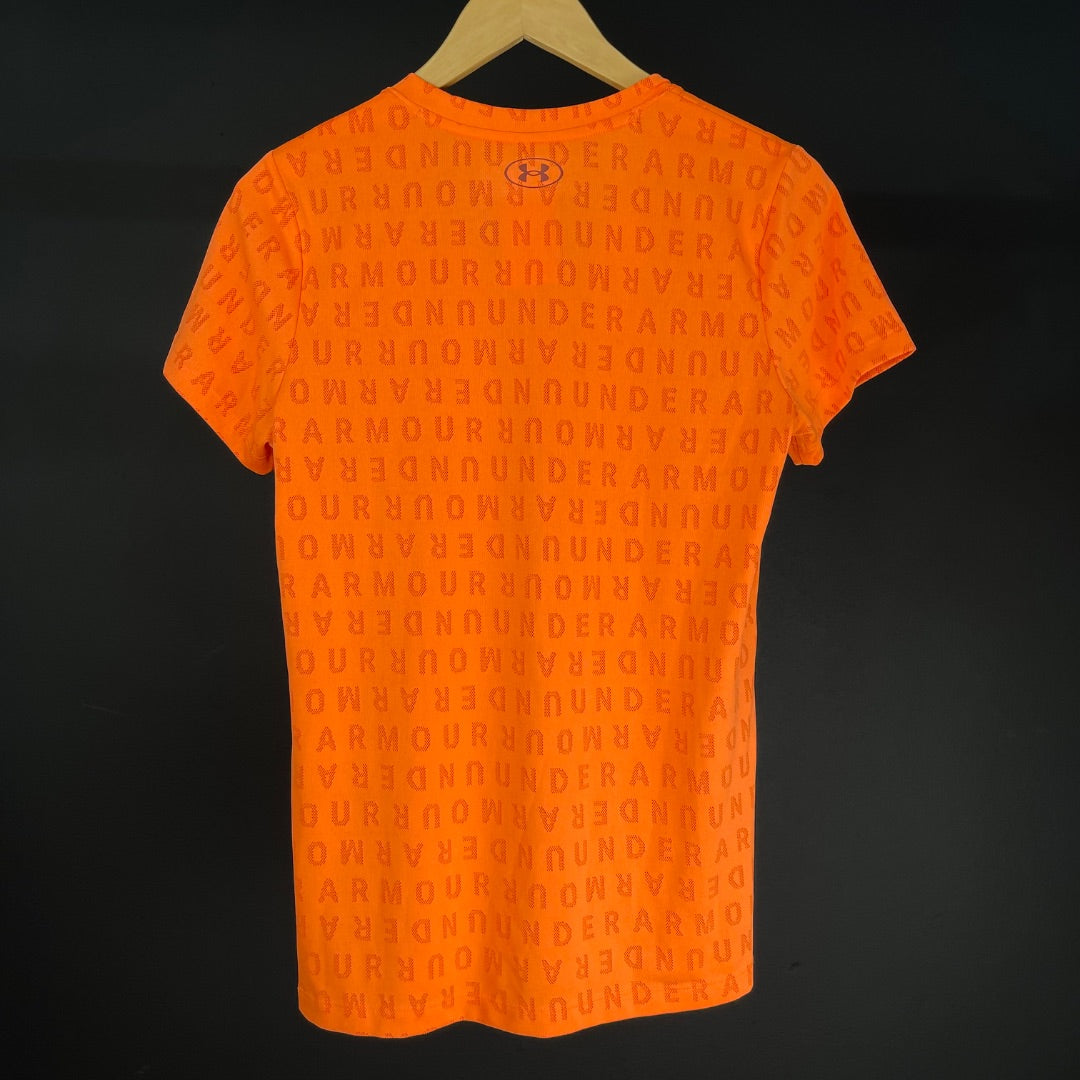 UNDERARMOUR Remera Deportiva Naranja Talle M