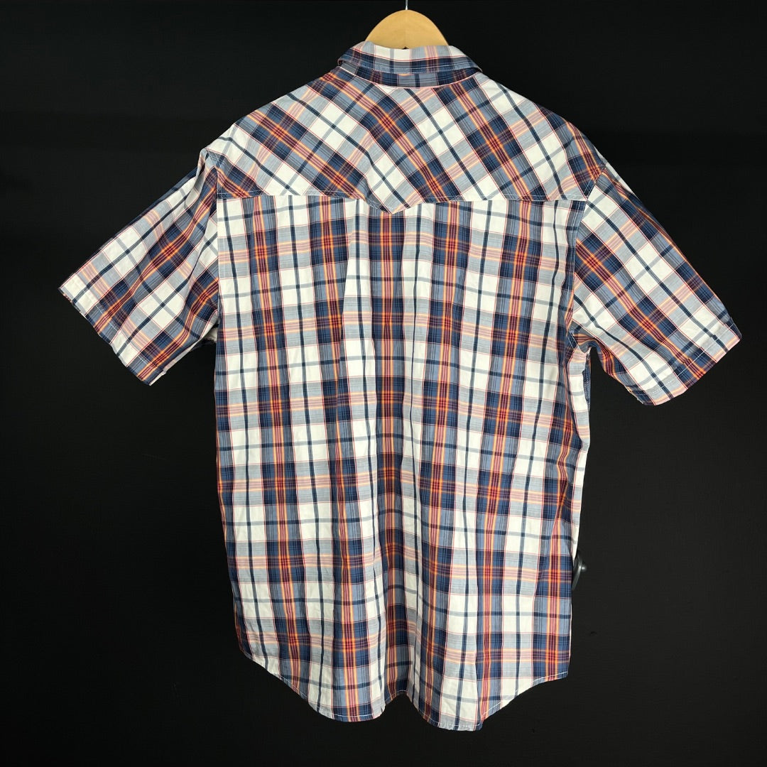 WRANGLER Camisa Manga Corta Varios Cuadros Talle L