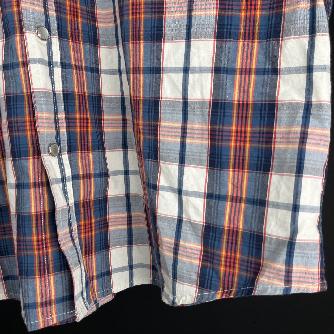 WRANGLER Camisa Manga Corta Varios Cuadros Talle L