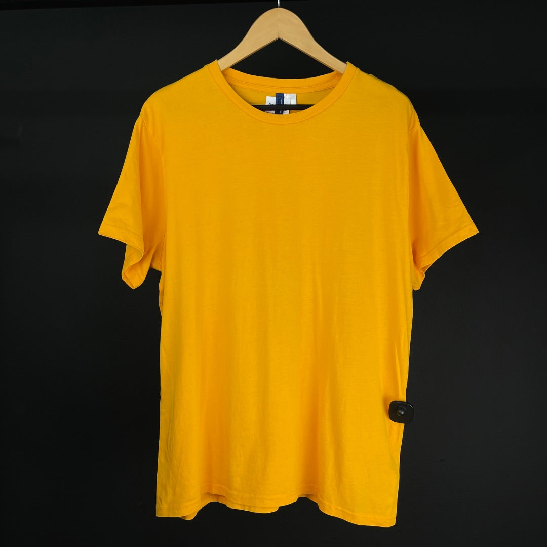 H&M Remera Manga Corta Amarillo Talle XL