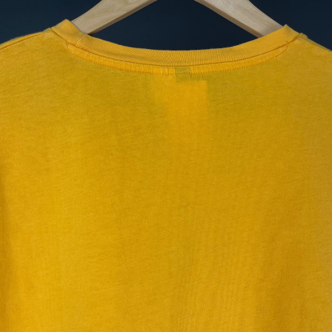 H&M Remera Manga Corta Amarillo Talle XL