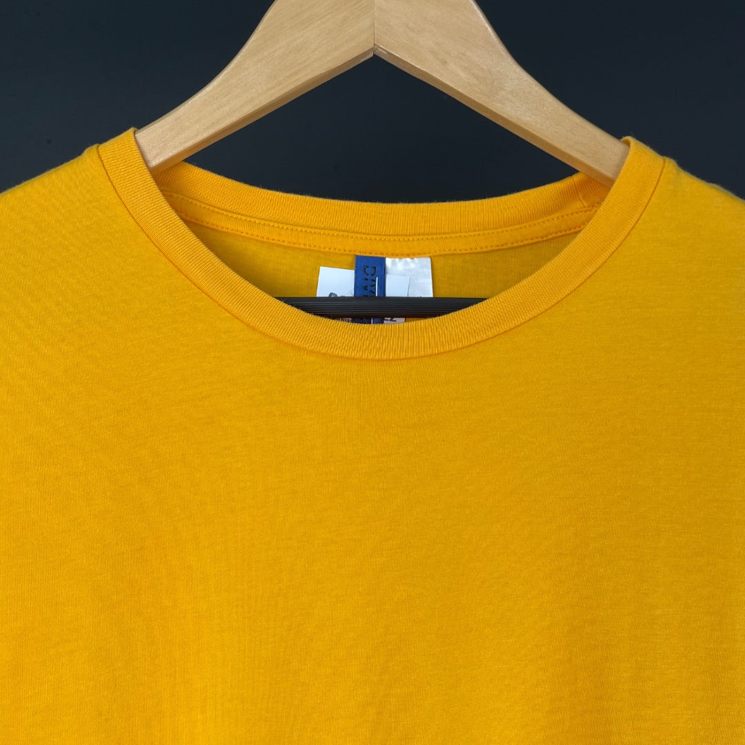 H&M Remera Manga Corta Amarillo Talle XL