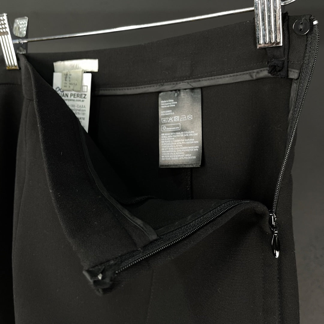 H&M Pollera Media Pierna Negro Talle 38