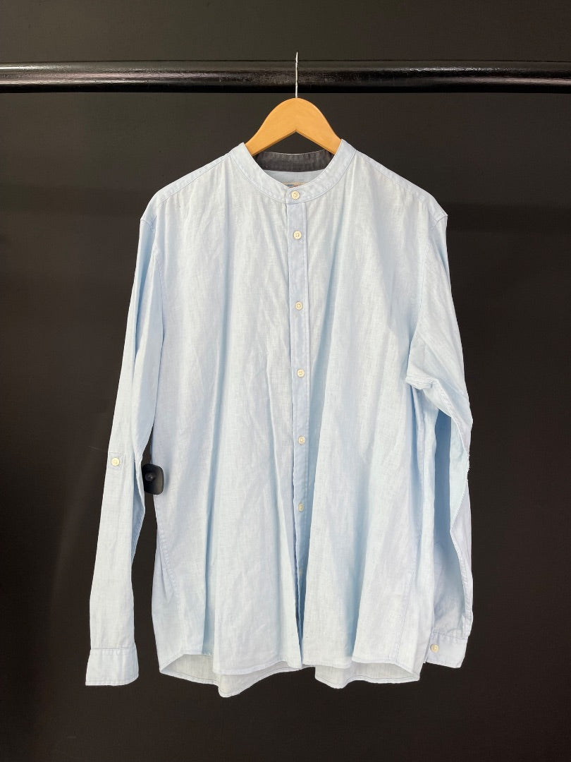 JACK & JONES Camisa Manga Larga Celeste Talle XXL