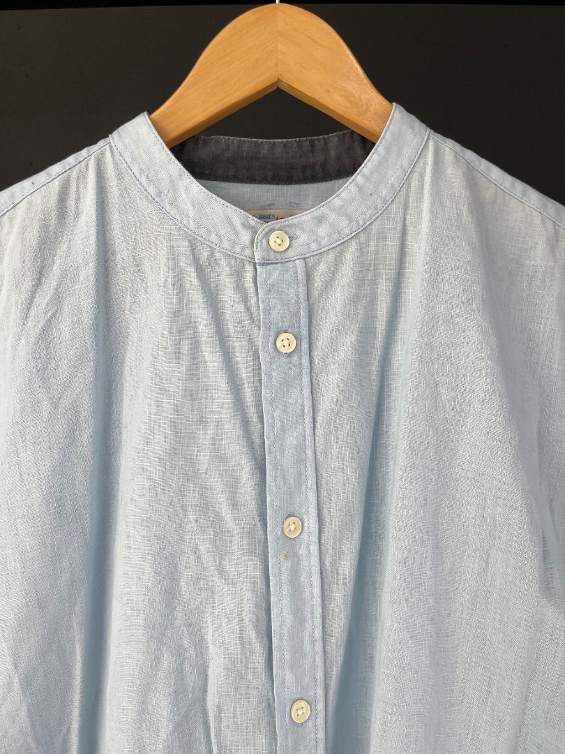 JACK & JONES Camisa Manga Larga Celeste Talle XXL