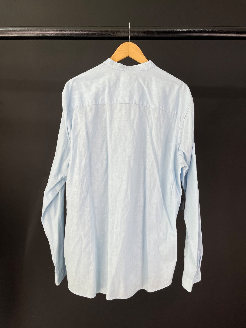 JACK & JONES Camisa Manga Larga Celeste Talle XXL
