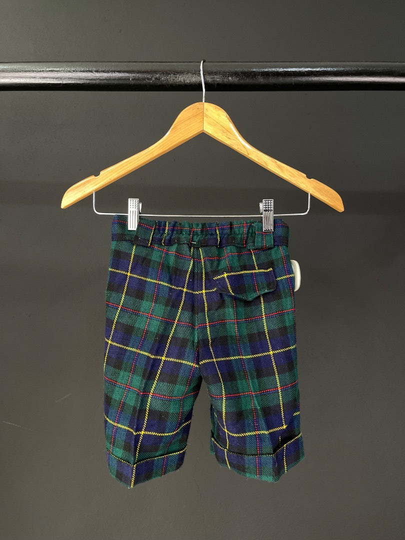 SIN MARCA  Short Bermuda  Varios Escoces Verde  Talle 8
