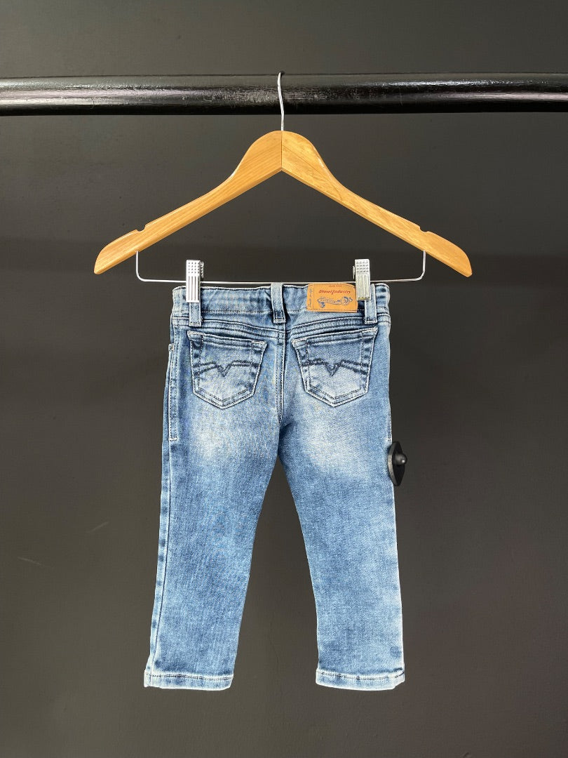 DIESEL  Pantalon  Color Azul  Talle 12-24 Meses