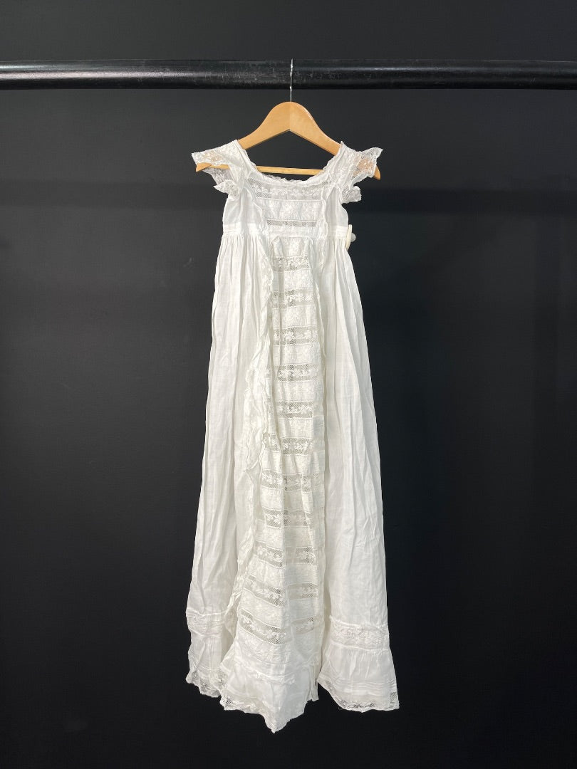 SIN MARCA Vestido Sin Manga Blanco Talle 10